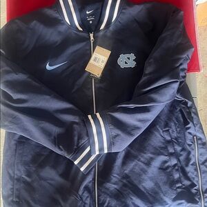 Nike Dark Blue Sports Jacket with Emblem